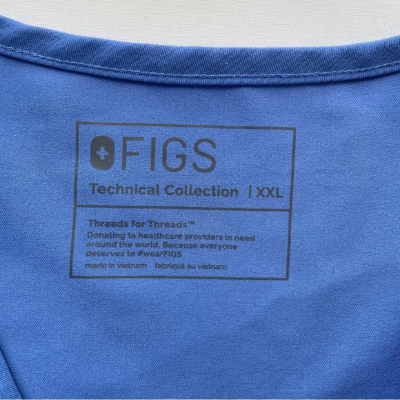 Figs Chisec Three-Pocket Scrub Top Size XXL - Picture 5 of 6